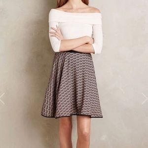 Anthropologie Eva Franco Fox Print Circle Skirt 0